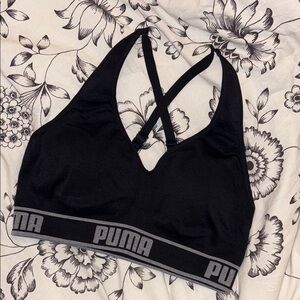 PUMA Black Sports Bra